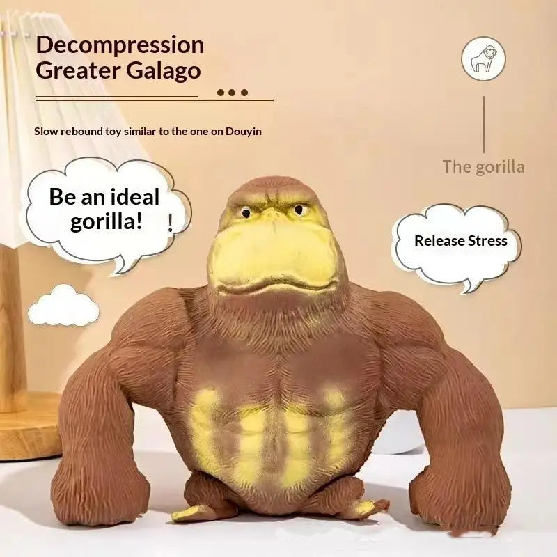 【BS】Stretchy  Gorilla Fidget Toy Slow Rebound Perfect For Stress Relief Home Office Kids Adults Gift