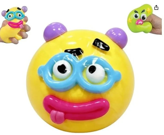 New Smushers Squishy Pinch Ball Soft Slow Rebound Squeeze Fidget Toy Anti-Anxiety Stress Relief Tactile Sensory Decompression Toy Desktop Home Office Decor Funny Gift for ADHD Autism Kids Teens Adults Birthday Party Favor