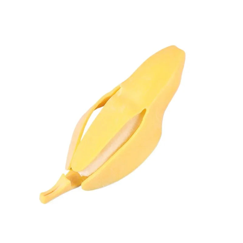 Simulated Peeling Banana Squishy Stress Ball Slow Rebound Fruit Model Squeeze Fidget Toy Anti Anxiety Decompression Relax Toys