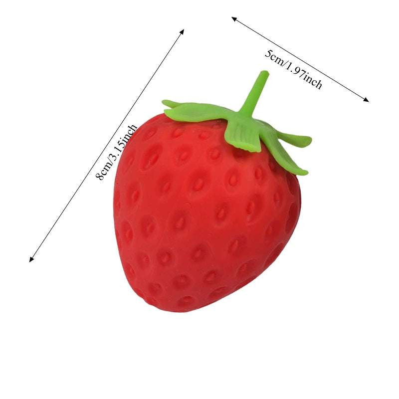 Giant Strawberry Squishy Toy Extra Large Slow Rising Fidget Toy Soft Shapeable Vent Stress Ball Anti Anxiety Decompression Gift For Adults Kids Friends