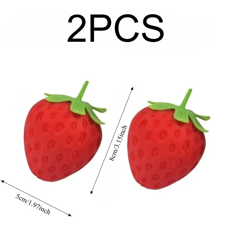 Giant Strawberry Squishy Toy Extra Large Slow Rising Fidget Toy Soft Shapeable Vent Stress Ball Anti Anxiety Decompression Gift For Adults Kids Friends