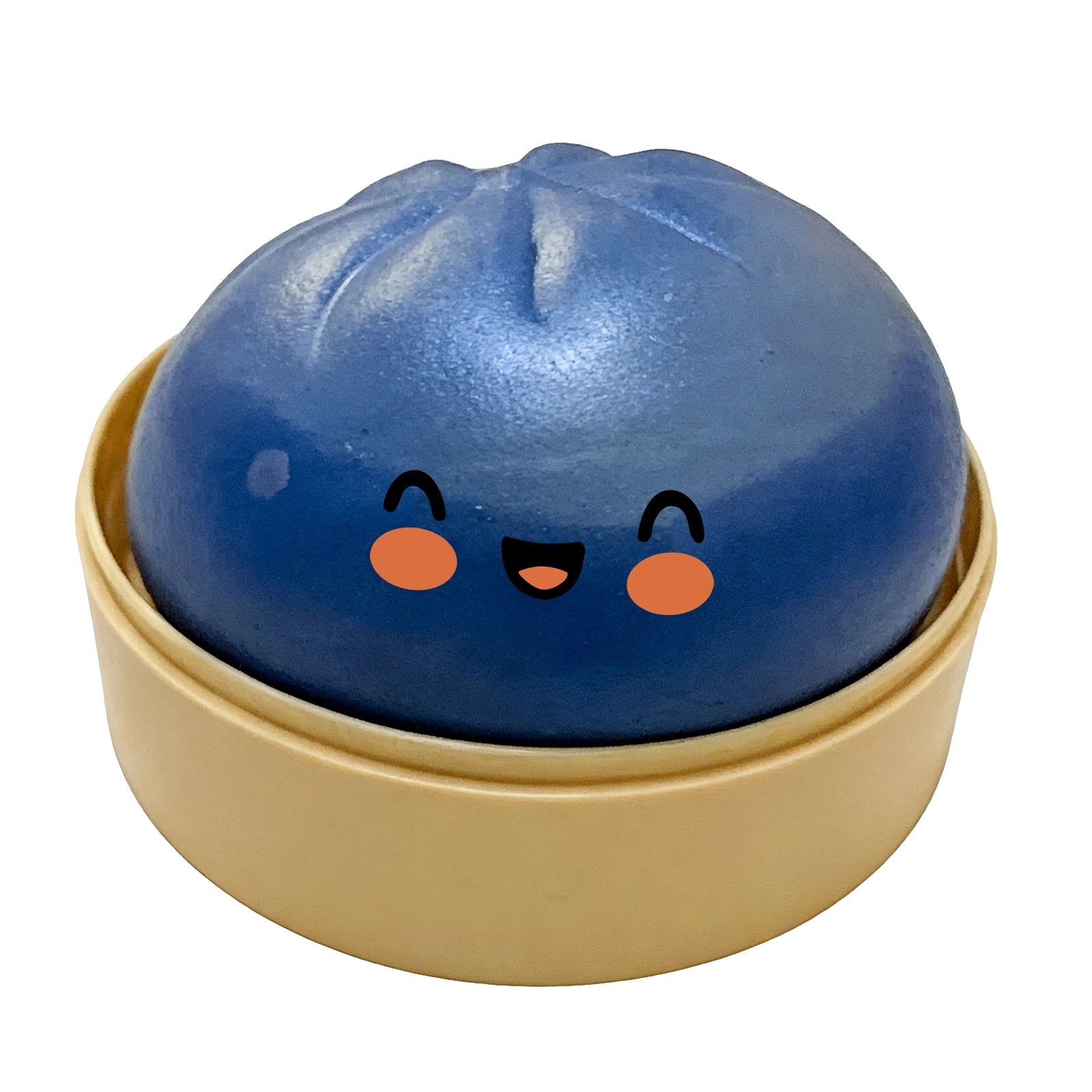 Glitter Dumpling Slow Resilience Squishy with Steamer Soft Sparkling Sensory Ball Stress Relief Relaxation Toy
