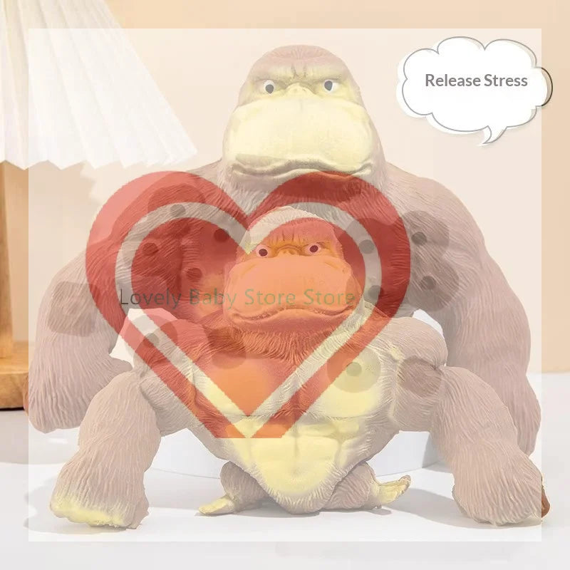 【BS】Stretchy  Gorilla Fidget Toy Slow Rebound Perfect For Stress Relief Home Office Kids Adults Gift