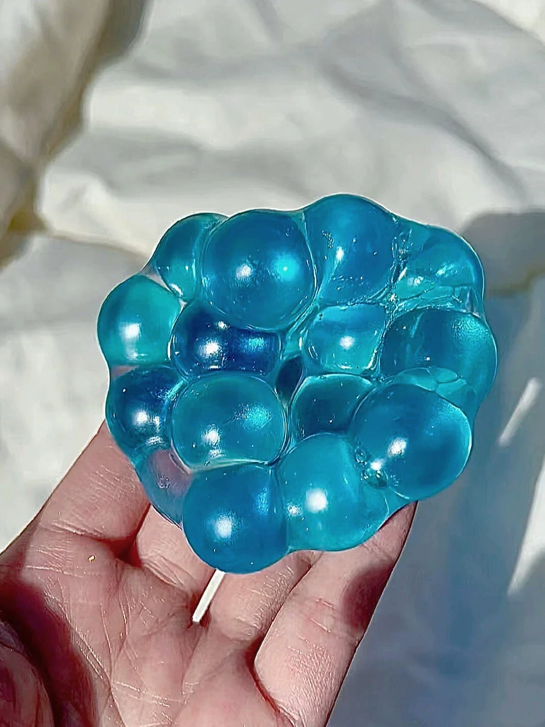 Crunchy Stress Ball Gem Squishy Toy Colorful Stress Relief Toy Adults Autism Hyperactivity Toys Birthday Gifts