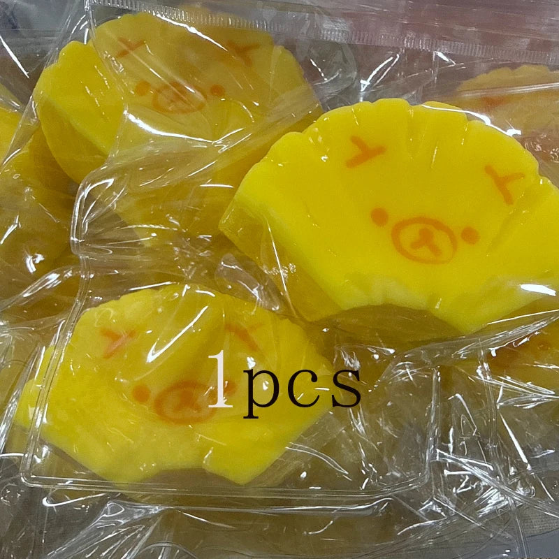 NEW 1Pc Handmade Squishy Toys with Butter Texture in Banana Carrot Bear Shapes Food Grade Silicone Stress Relief Collectibles