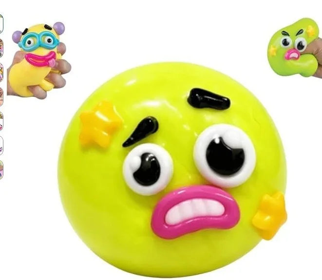 New Smushers Squishy Pinch Ball Soft Slow Rebound Squeeze Fidget Toy Anti-Anxiety Stress Relief Tactile Sensory Decompression Toy Desktop Home Office Decor Funny Gift for ADHD Autism Kids Teens Adults Birthday Party Favor